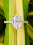 White Gold Oval Cut Lab Grown Diamond Wedding Ring