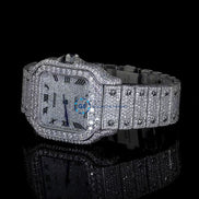Exclusive Automatic Full White Bust Down Hip Hop Watch