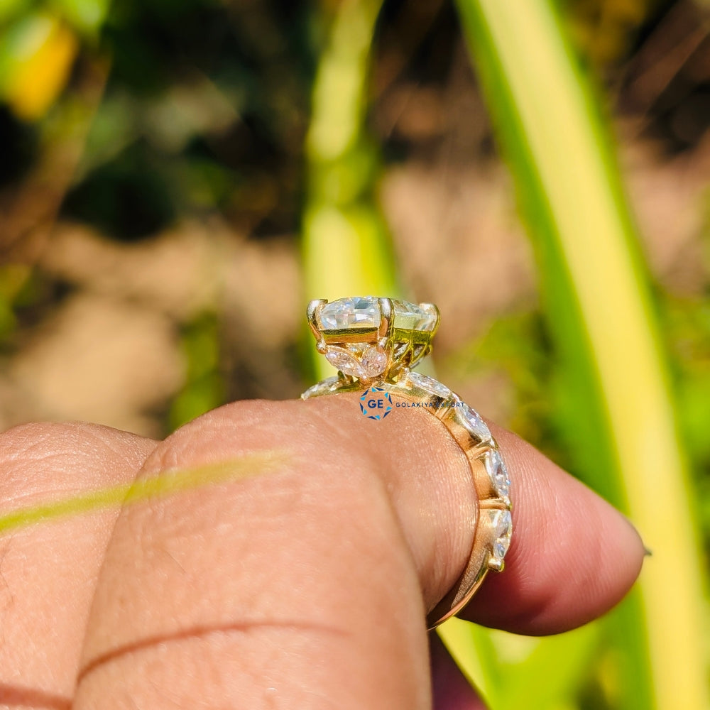 Radiant Cut Lab Grown Diamond Engagement Ring