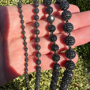 Black Moissanite Diamond Ball Link Bracelet