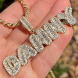 Custom Letter Name Moissanite Diamond Pendant