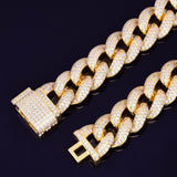 Iced Out Moissanite Diamond Miami Link Cuban Chian
