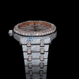 Dual Tone Moissanite Watch Gift For Him