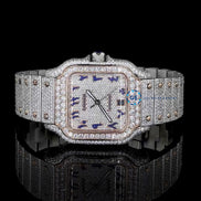 Aesthetic Stainless Steel Moissanite Dual Tone Watch
