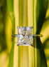 3.31CT Radiant Cut Lab Grown Diamond Engagement Ring
