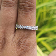 Full Eternity Round Cut Lab Grown Diamond Band