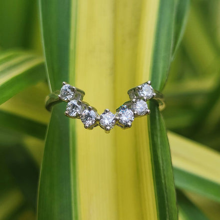 Minimalist Round Cut Lab Grown Diamond Band For Women