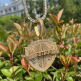 Moissanite Diamond 925 Silver Hip Hop Pendant For Men's