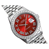 Red Roman Dial Datejust Automatic Watch