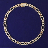 Moissanite Iced Out Figaro Chain For Him