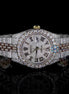 Dual Tone Automatic Rapper Style Moissanite Watch For Men's