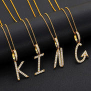 Customize Name Letter Moissanite Diamond Pendant