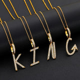 Customize Name Letter Moissanite Diamond Pendant