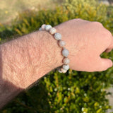 Rose & White Dual Tone Moissanite Bracelet