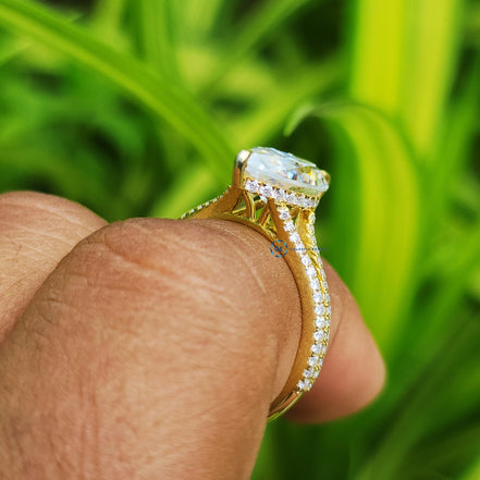 Yellow Gold Marquise Cut Wedding Ring For Women