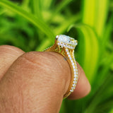 Yellow Gold Marquise Cut Wedding Ring For Women