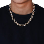 Moissanite Diamond Cuban Chain For Men's