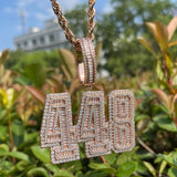 925 Sterling Silver Moissanite Diamond Luxury Iced Out Pendant