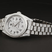 Day Date Moissanite Iced Out Luxury Hip Hop Watch