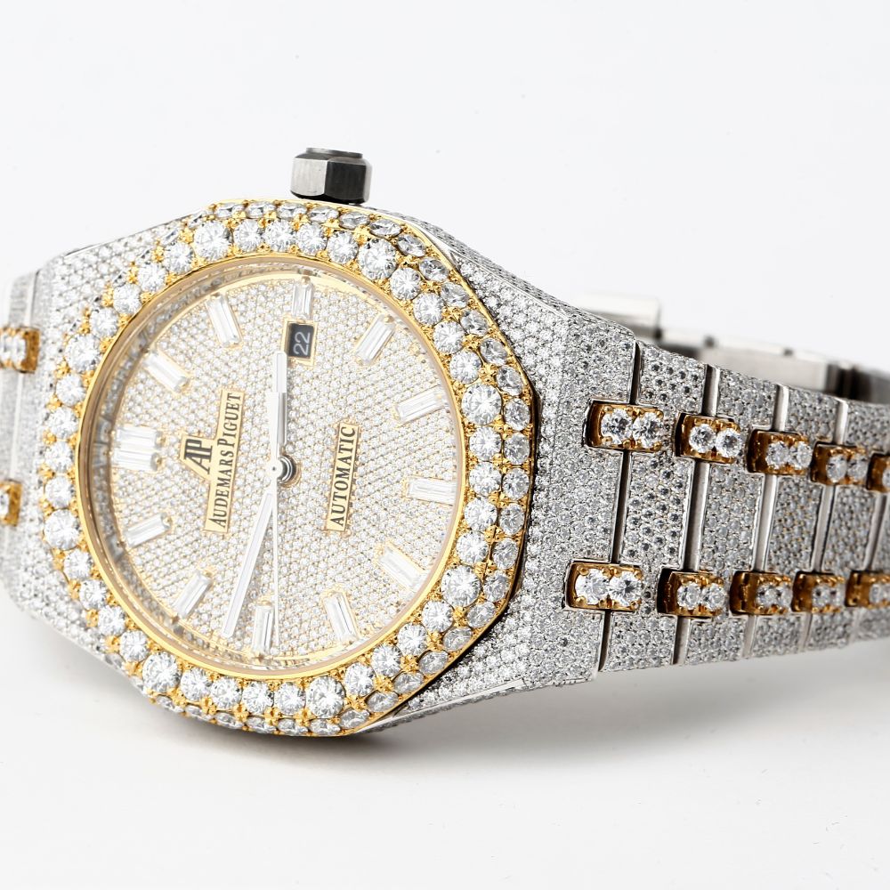 Bust Down VVS1 Moissanite Diamond Luxury Watch