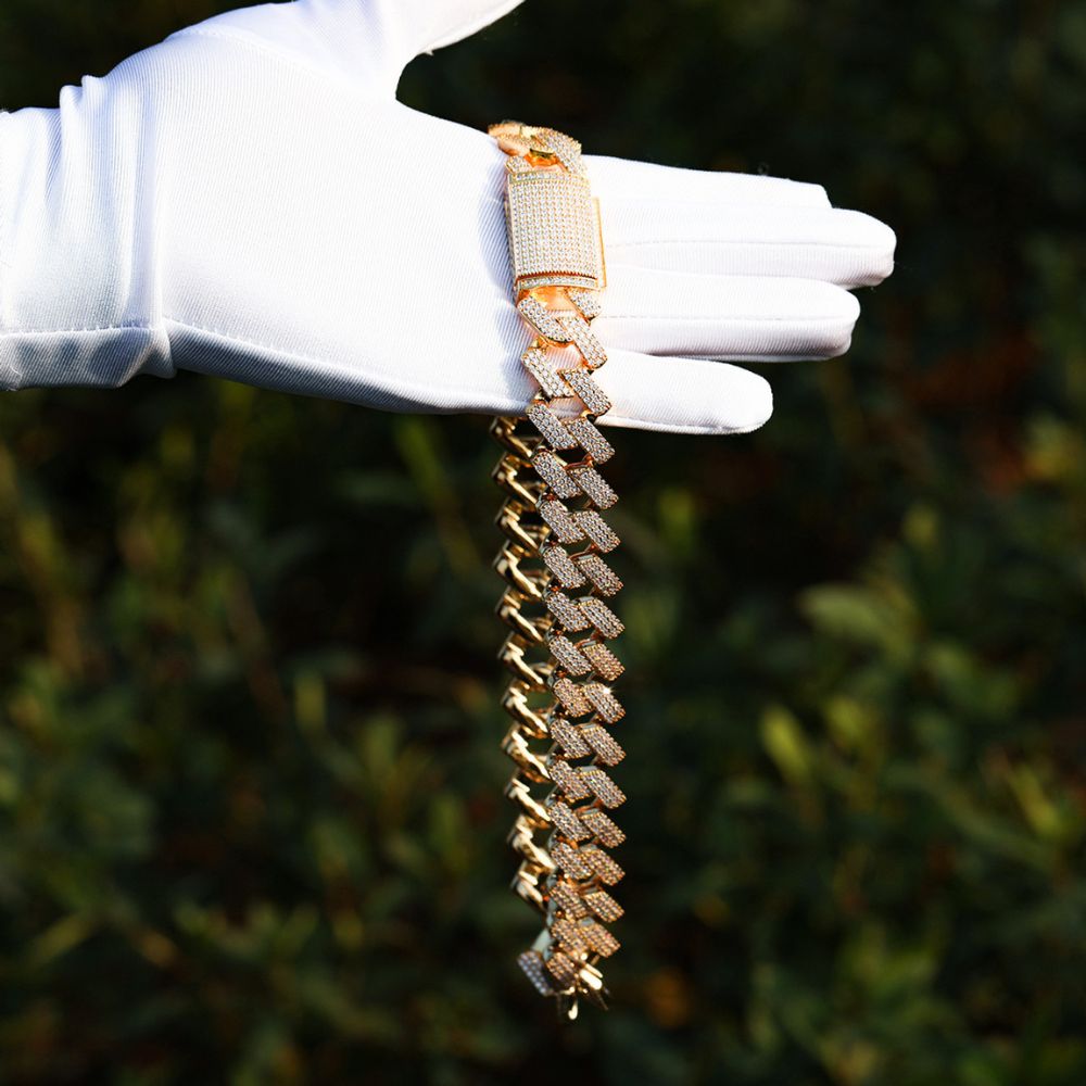Cuban Square Link Moissanite Luxury Chain