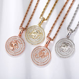 Customize Moissanite Diamond Zodiac Pendant Necklace