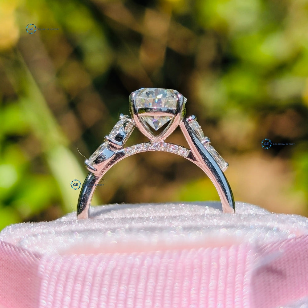 Oval Cut Lab Grown Diamond Wedding Ring