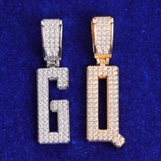 Moissanite Diamond Customize Letter Pendant