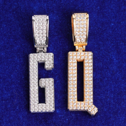 Moissanite Diamond Customize Letter Pendant