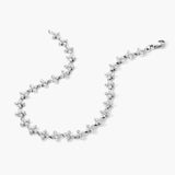 Lab Crated Moissanite Diamond Blossom Style Bracelet