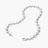 Lab Crated Moissanite Diamond Blossom Style Bracelet