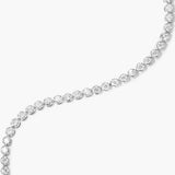 D Color Round Cut Moissanite Tennis Dainty Bracelet For Women