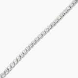 Asscher Cut Lab Created Diamond Bezel Set Tennis Bracelet Gift For Her