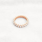VVS1 Moissanite Diamond Round Cut Full Eternity Band For Her