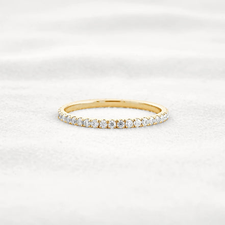 Moissanite Round Cut Full Eternity Wedding Proposal Band