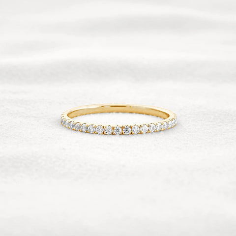 Moissanite Round Cut Full Eternity Wedding Proposal Band