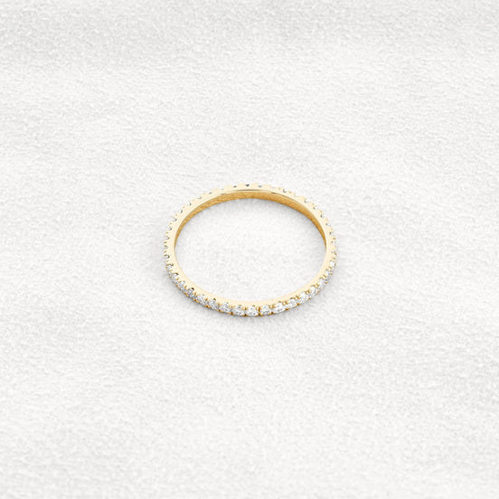Moissanite Round Cut Full Eternity Wedding Proposal Band