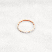 Moissanite Round Cut Full Eternity Wedding Proposal Band