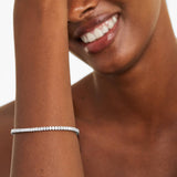 D Color Moissanite Oval Cut Tennis Dainty Bracelet Gift For Girls