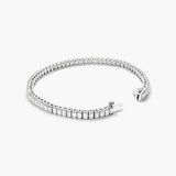 Emerald Cut Moissanite Diamond Tennis Bracelet
