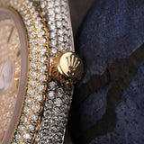 Handcrafted Dual Tone Automatic Moissanite Watch