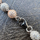 Rose & White Dual Tone Moissanite Bracelet