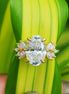 Oval Cut Lab Grown Diamond Vintage Wedding Ring
