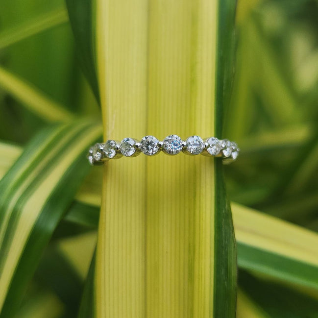 Half Eternity Round Cut Lab Grown Diamond Band