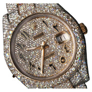Datejust Moissanite Diamond Dual Tone Watch