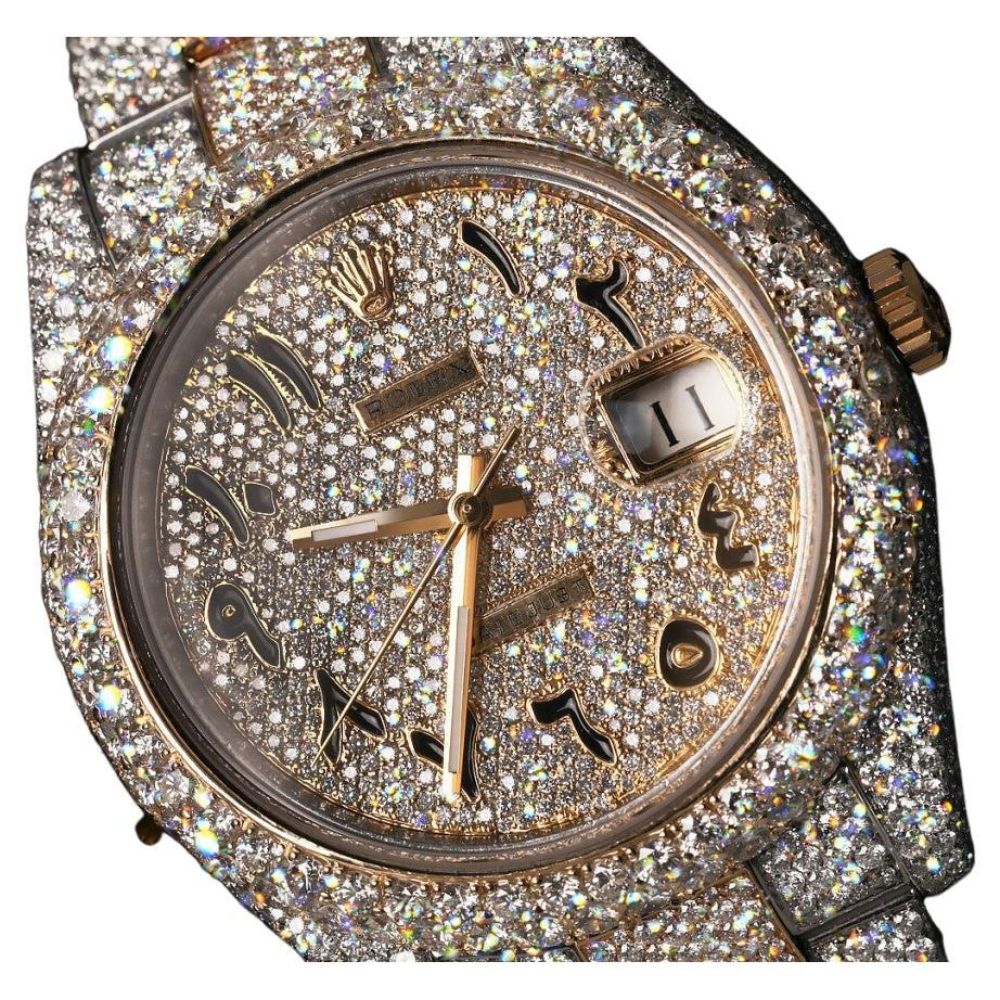 Datejust Moissanite Diamond Dual Tone Watch