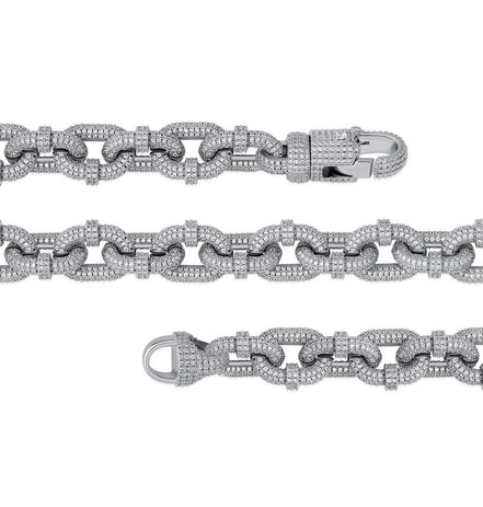 Carabiner Clip Moissanite Diamond Hip Hop Chain