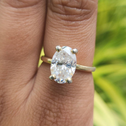 IGI Certified Oval Cut Lab Grown Diamond Engagement Ring