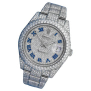 Full Iced Out Datejust Moissanite Watch