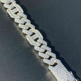 Iced Out Cuban Link Moissanite Bracelet Gift For Men's